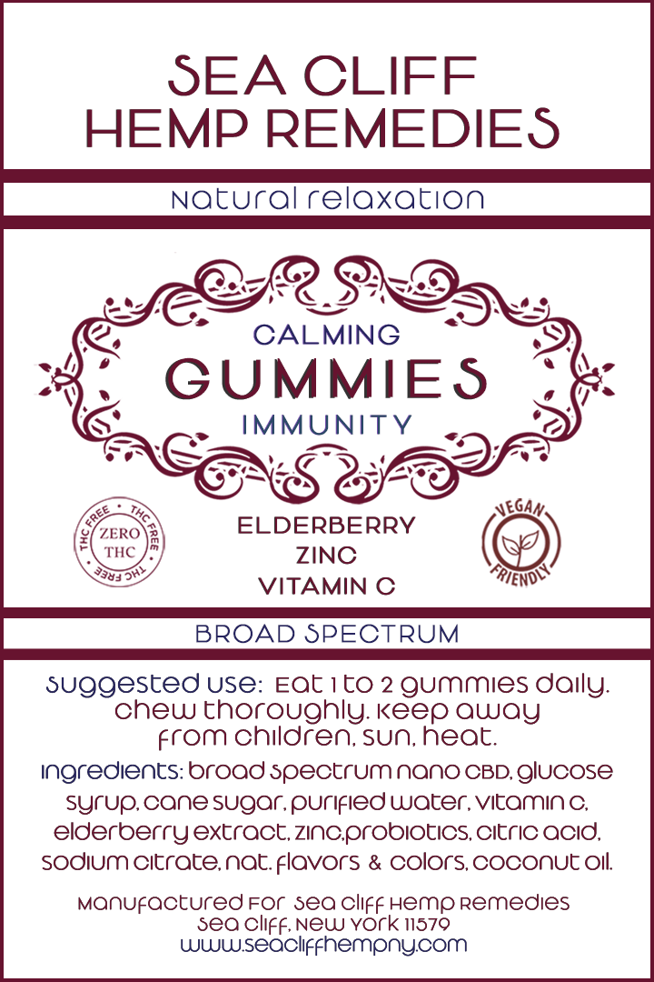 Water soluble cbd gummies for calm and immune support