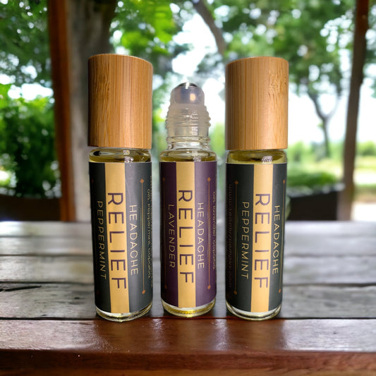 travel size organic cbd rollers for headaches and muscle, joint pain