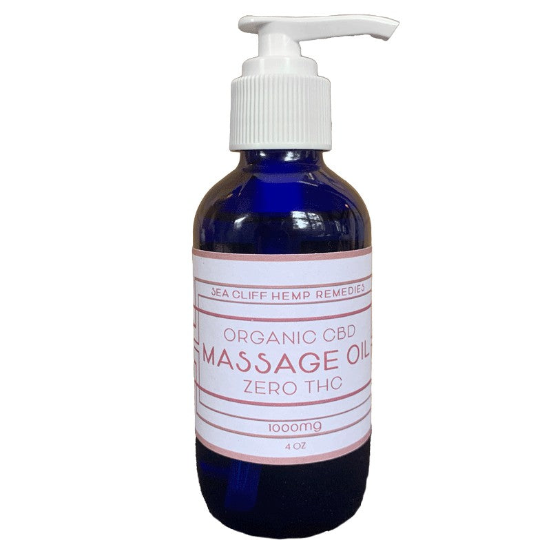 CBD Massage Oil Sea Cliff Hemp Remedies